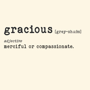 GRACIOUS - Tote Bag Design