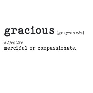GRACIOUS - Unisex Crewneck Sweatshirt Design