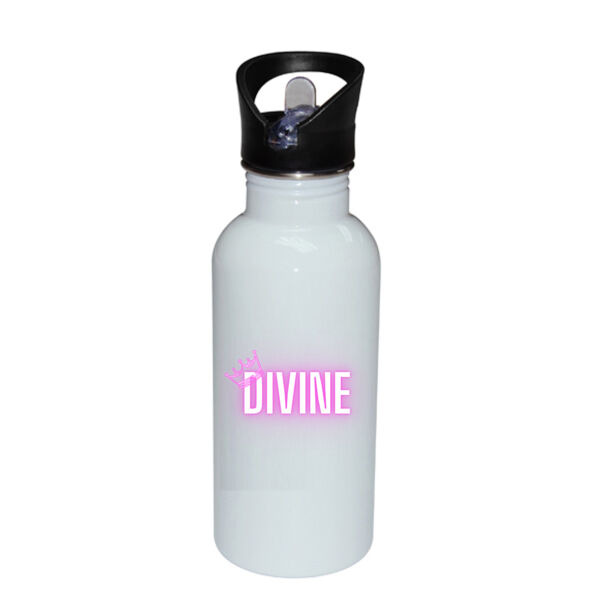 DIVINE - Stainless Drink Bottle with Straw Thumbnail